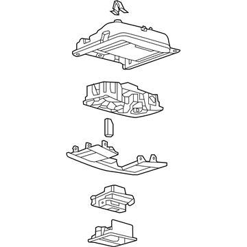 Ford GT4Z-78519A70-BB Console Assembly - Overhead