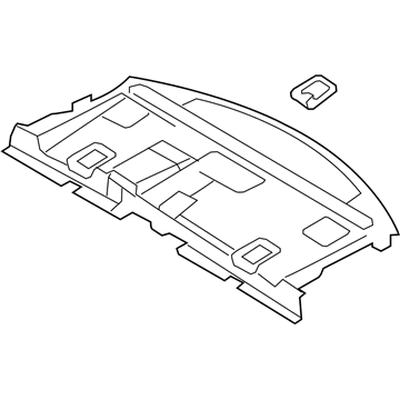 Ford BA5Z-5446668-BA Panel Assembly - Rear Package Tray