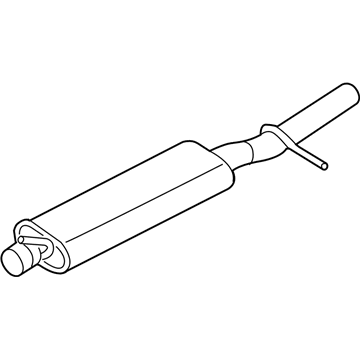 Ford 6F9Z-5230-A Rear Muffler And Pipe Assembly