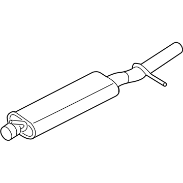 Ford 5F9Z-5230-B Rear Muffler And Pipe Assembly