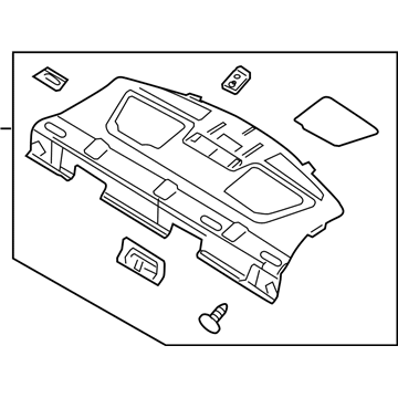 Ford 9E5Z-5446668-AB Panel Assy - Rear Package Tray Trim