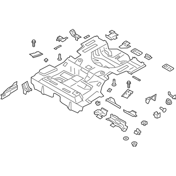 Ford HG9Z-5411360-C Pan Assembly - Floor - Rear