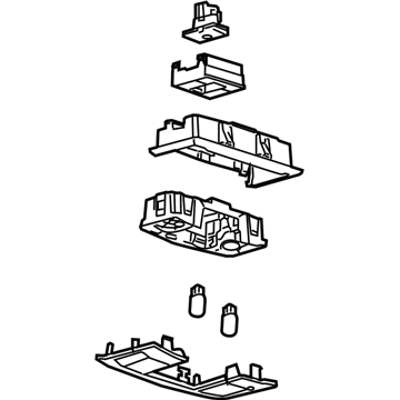 Ford 9S4Z-54519A70-AA Console Assembly - Overhead