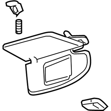 Ford 8E5Z-5404105-BB Sun Visor Assembly