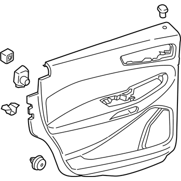 Ford FT4Z-5827411-CS Panel - Door Trim - Upper