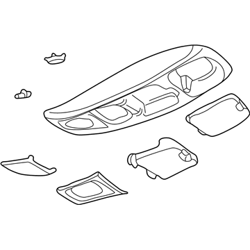 Ford 4C5Z-78519A70-BAA Console Assembly - Overhead