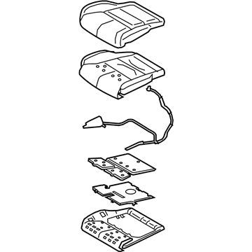 Ford JL7Z-78632A22-BD PAD - SEAT CUSHION