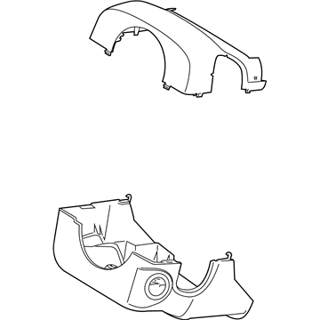 Ford JL7Z-3530-AC Steering Column Shroud Assembly