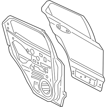 Ford GN1Z-7424631-B DOOR ASY - REAR