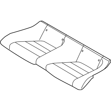 Ford FR3Z-7663804-DD Rear Seat Cushion Cover Assembly