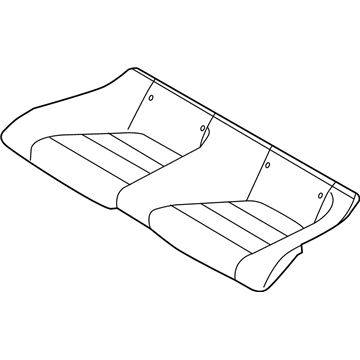 Ford FR3Z-7663804-AA Rear Seat Cushion Cover Assembly