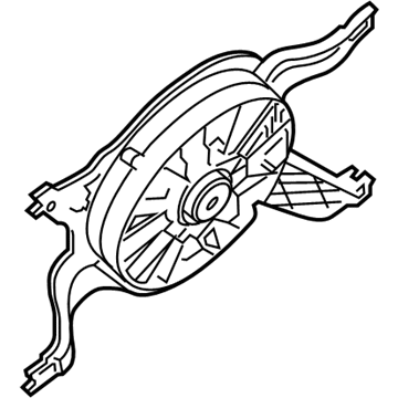 Ford JL3Z-8C607-C Fan And Motor Assembly