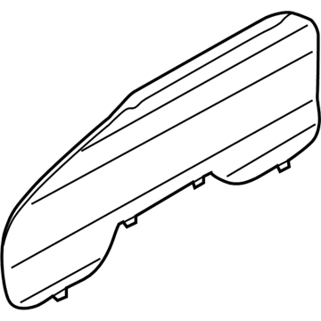 Ford HC3Z-10890-M Mask - Fuel And Temperature Gauge