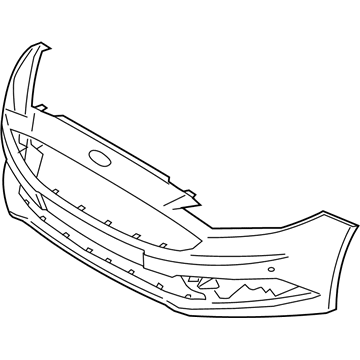 Ford HS7Z-17D957-VBPTM Bumper Assembly - Front