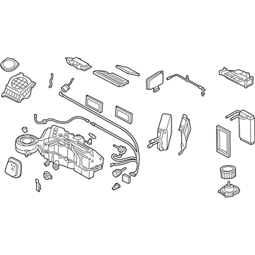 Ford 6L1Z-19B555-DA Evaporator And Housing Assy