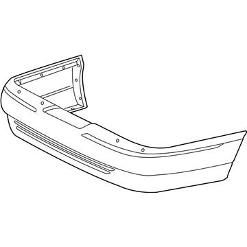 1998 Ford Crown Victoria Bumper - F8AZ-17K835-AA