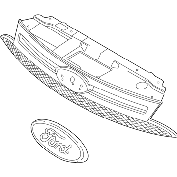 Ford 8S4Z-8200-BA Grille Assembly - Radiator