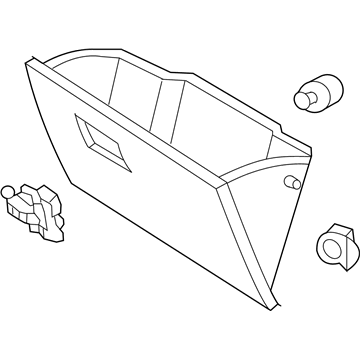 Ford YL8Z-7806024-BAB Door Assembly - Glove Compartment