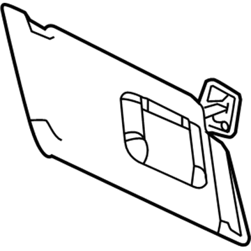 Ford 8A8Z-7404105-BA Sun Visor Assembly