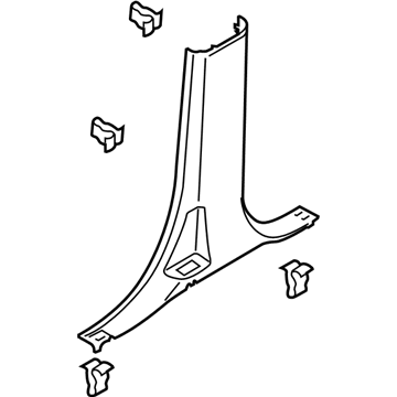 Ford FL3Z-1624347-AB Trim - "B" Pillar