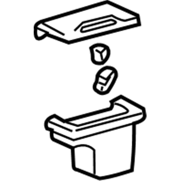 Ford XW4Z-5430703-AAC Ash Receptacle And Housing Assembly