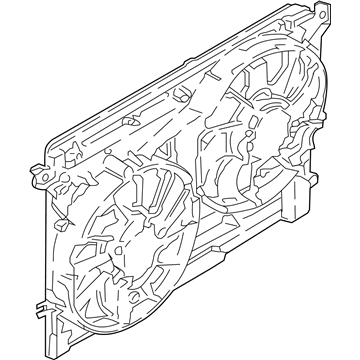 Ford G3GZ-8C607-A Motor And Fan Assembly - Engine Cooling