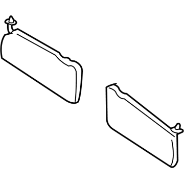 Ford YL8Z-7804105-AAD Sun Visor Assembly