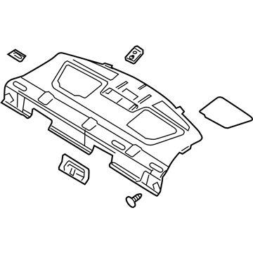 Ford 6H6Z-5446668-AAA Panel Assembly - Rear Package Tray Trim