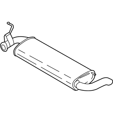 Ford GN1Z-5A289-E Rear Muffler Assembly