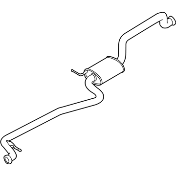 Ford GN1Z-5230-AF Rear Muffler Assembly