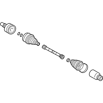 2002 Ford Escape Axle Shaft - YL8Z-3A427-AA