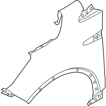 Ford CJ5Z-16005-B Fender Assembly - Front