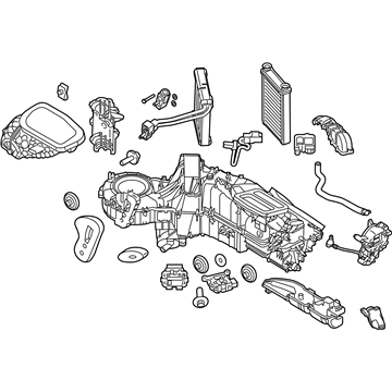 Ford BC3Z-19B555-K Evaporator And Housing Assembly