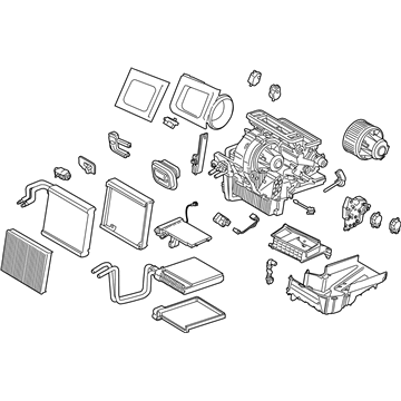 Ford GV6Z-19B555-UA Evaporator And Housing Assembly