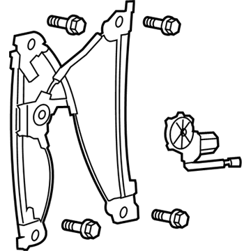 2011 Lincoln Mark LT Window Regulator - BL3Z-1523201-C