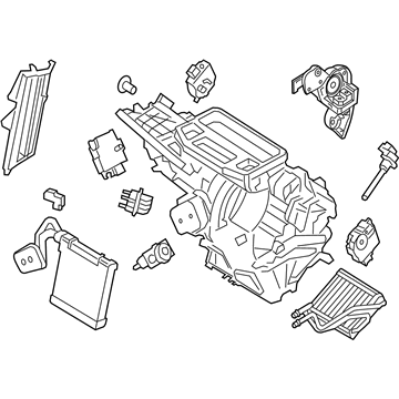 Ford GN1Z-19B555-H Evaporator And Housing Assembly