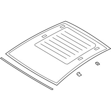 Ford DM5Z-5850054-A Glass - Roof