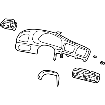 Ford 4F1Z-54044D70-AAB Panel - Instrument