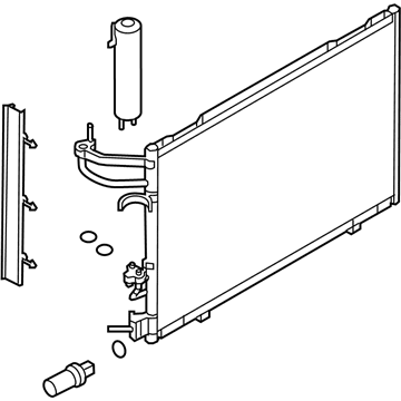 Ford BE8Z-19712-A Condenser Assembly