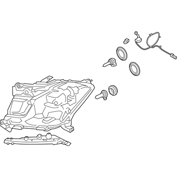 Ford JL1Z-13008-D Headlamp Assembly