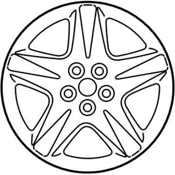 2002 Lincoln LS Spare Wheel - 2W4Z-1007-JA