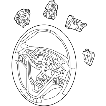 Ford FA8Z-3600-AA Steering Wheel Assembly