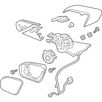 Ford GD9Z-17682-DBPTM Mirror Assembly - Rear View Outer