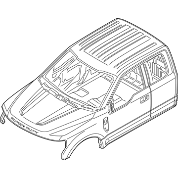 Ford HC3Z-28001B24-B Cab Assembly - Trimmed - Primed