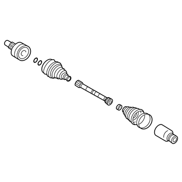 Ford YL8Z-3A427-DA Front Axle Shaft