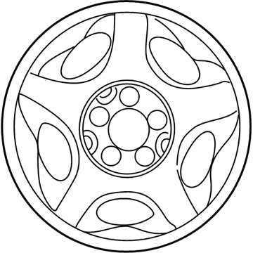 Ford XL2Z-1007-AA Wheel Assembly