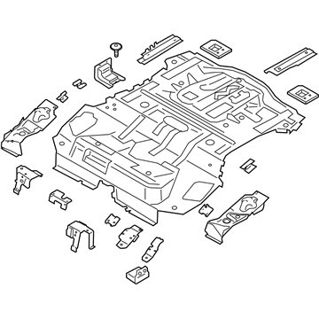 Ford G1FZ-5811215-A Pan Assembly - Floor