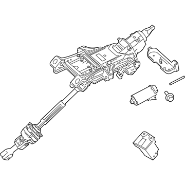 2017 Lincoln MKX Steering Column - F2GZ-3C529-W