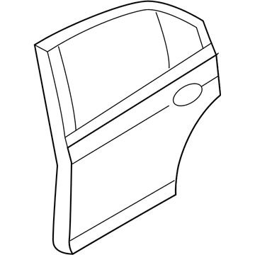 Ford 6E5Z-5424631-A Door Assy - Rear - Less Hinges