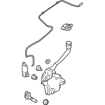 Ford DA5Z-17618-D RESERVOIR - WINDSHIELD WASHER